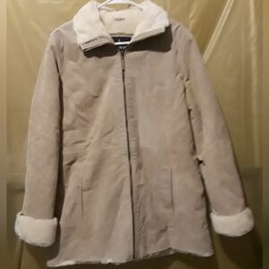 London Fog Cream Teddy Jacket